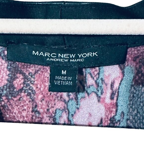 Marc New York Pink Floral Satin Kimono Style Half Sleeve Top Sz M - Picture 2 of 8